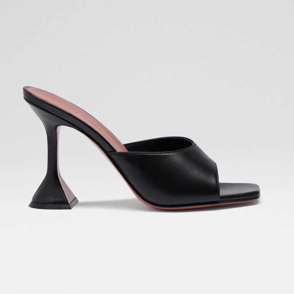 Amina Muaddi LUPITA SLIPPER BLACK NAPPA 37.5
